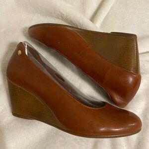 Hush Puppies Tan Wedge Shoes